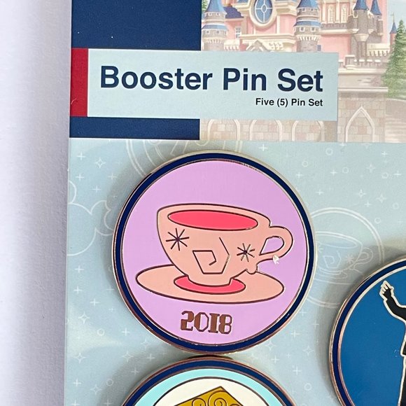 Disney Parks 2018 Space Mountain Peter Pan's Flight Small World Booster Pin Set - Picture 2 of 6
